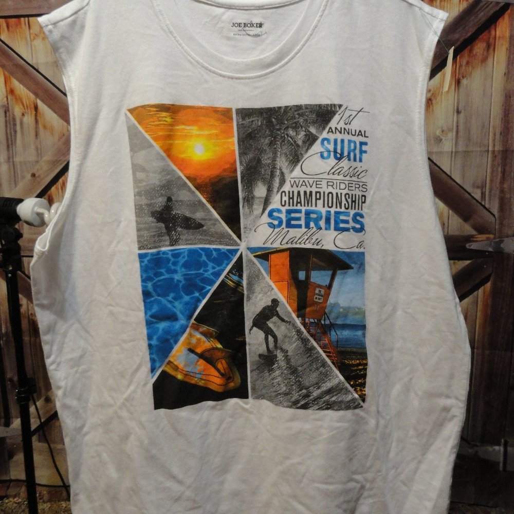 Joe Boxer 1st Annual Surf Classic Graphic Tank top~EUC~Colorful